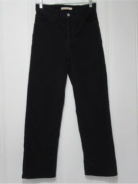 Levi’s Ribcage Straight Ankle Black Corduroy Pants Size 26